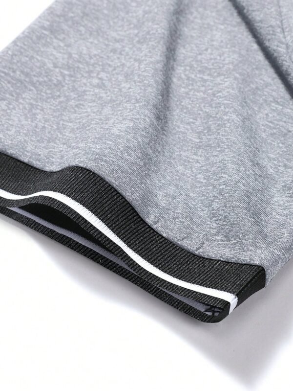 Set 3 polos unis kaki/gris/noir – Image 9