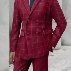 Veste costume croisée tuxedo
