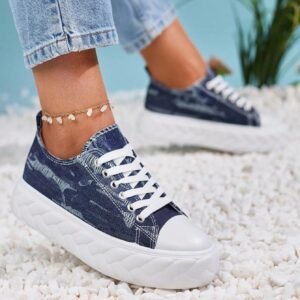 Royalfashion Baskets denim bleu Nerolera