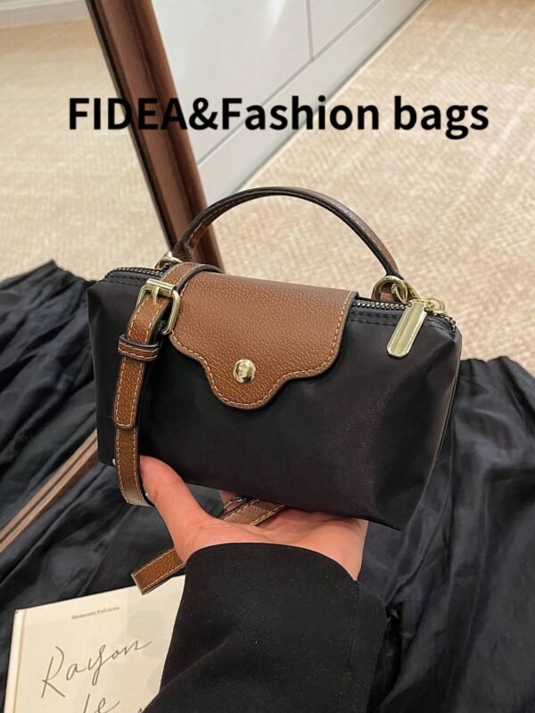 Sac seau PU unicolore mode – Image 4