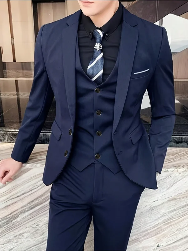 Costume marié vin rouge slim