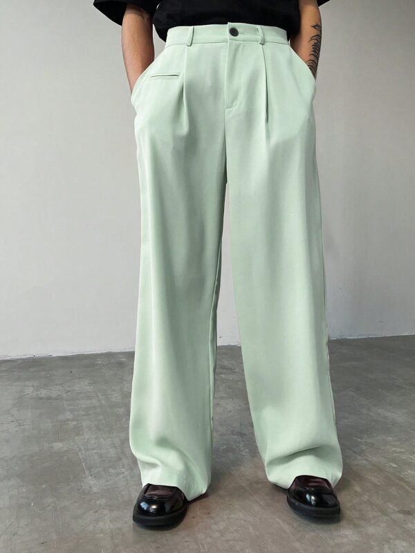 Manfinity Hypemode Pantalon costume uni minimaliste – Image 4
