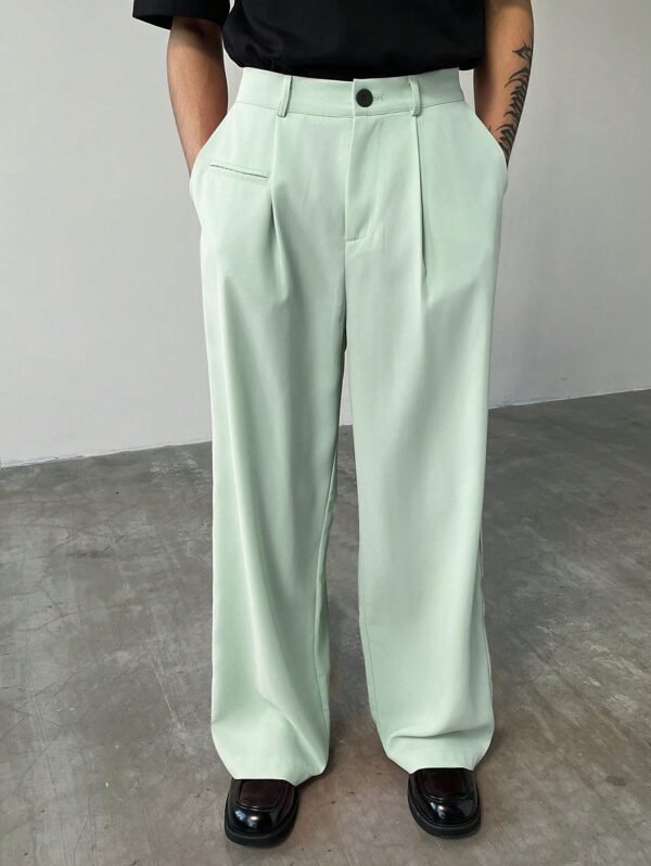 Manfinity Hypemode Pantalon costume uni minimaliste – Image 5