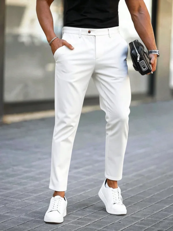 Manfinity Mode Pantalon costume ajusté uni