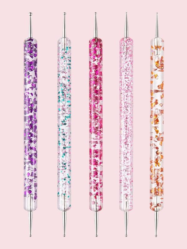 5 pcs pinceaux double embout – Image 2