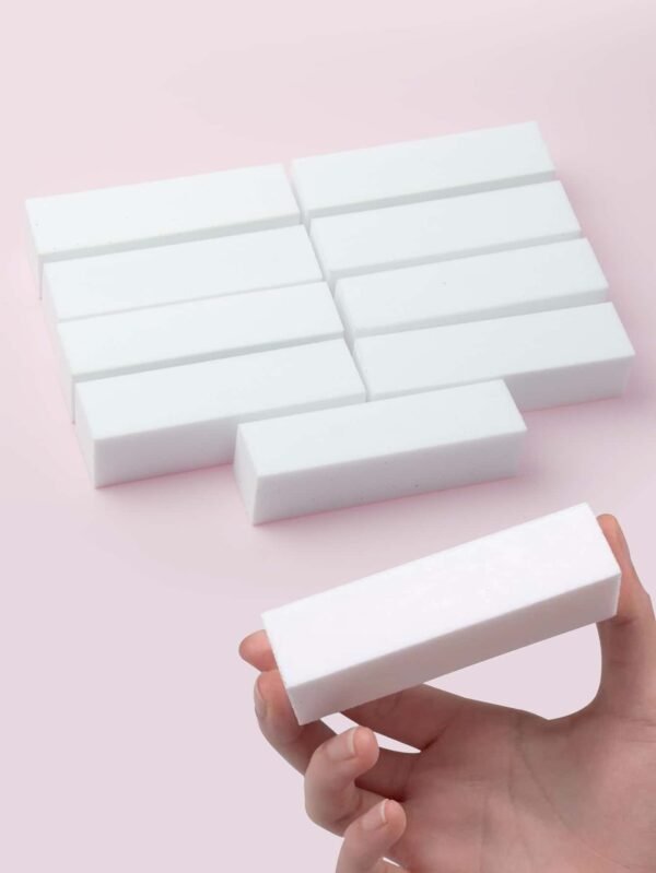 10 pcs blocs ponçage blanc