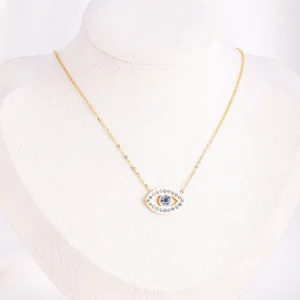 Collier Œil Zircone Homme