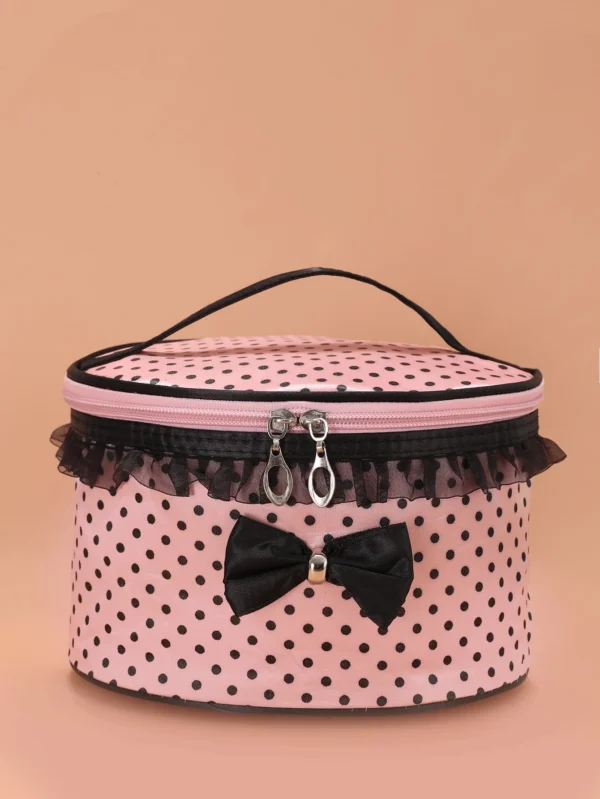 1 pc Sac maquillage pois rond