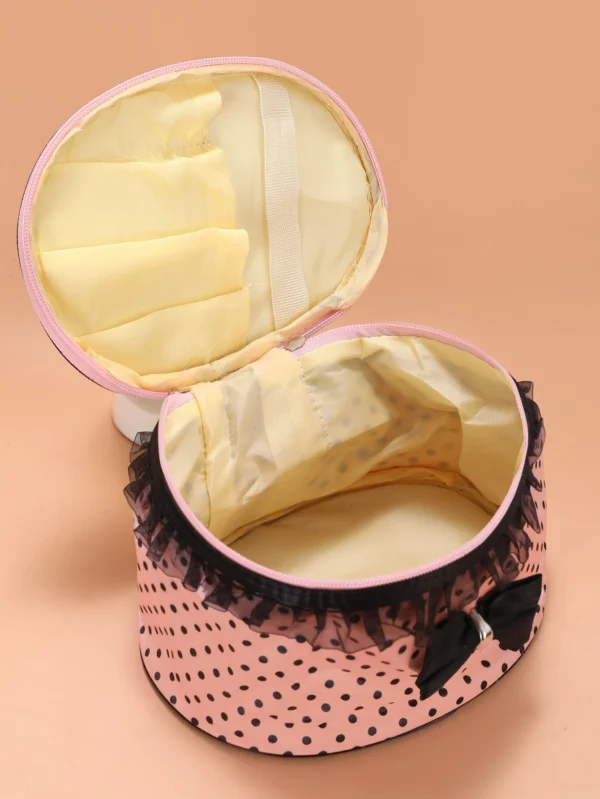 1 pc Sac maquillage pois rond – Image 2