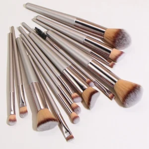 14 pcs set pinceaux visage yeux doré