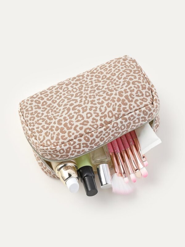 Trousse maquillage imprimé léopard – Image 2