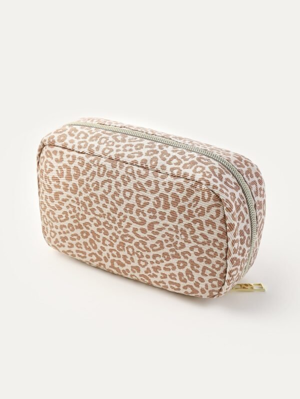 Trousse maquillage imprimé léopard – Image 3