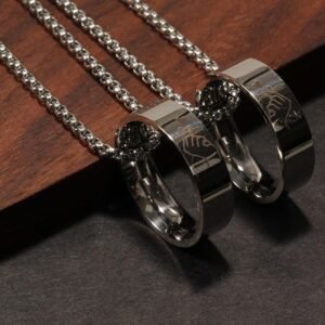 Set 2 Colliers Homme Anneau