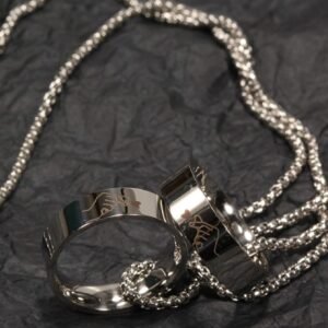 Set 2 Colliers Homme Anneau