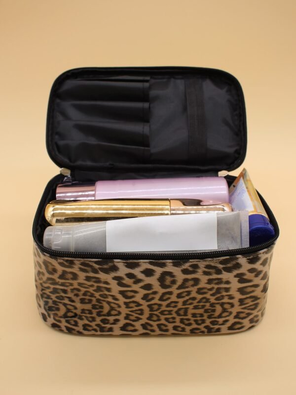 1 pcs trousse maquillage léopard – Image 2