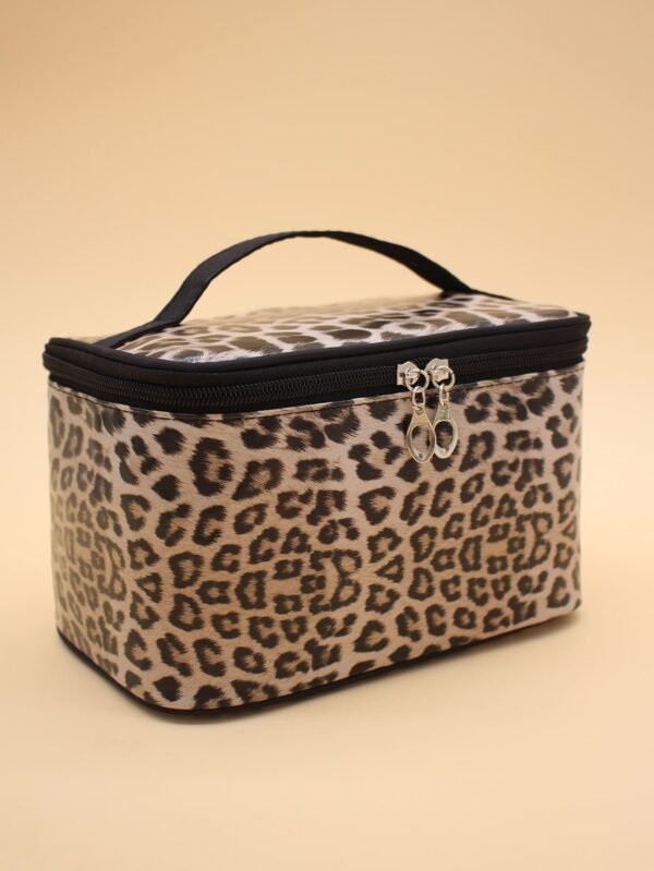1 pcs trousse maquillage léopard – Image 3