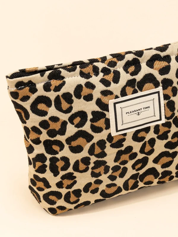 1 pc Sac léopard maquillage Y2K – Image 7