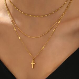Collier Croix Vacances Femme