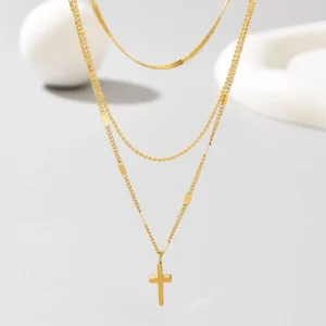 Collier Croix Vacances Femme
