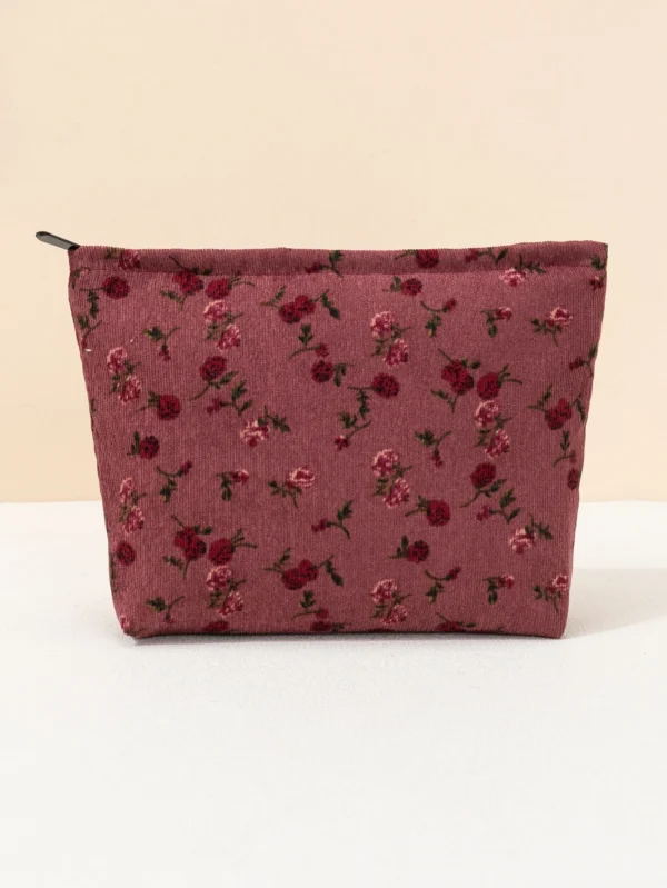 1 pcs sac maquillage hexagonal fleurs – Image 4
