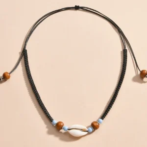 Collier Détail Coquille Fin