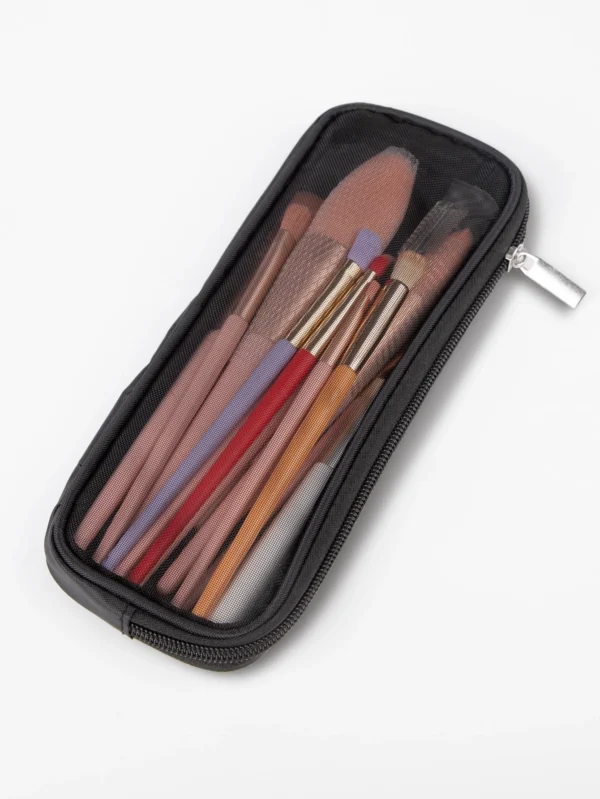 1 pc trousse tulle noire