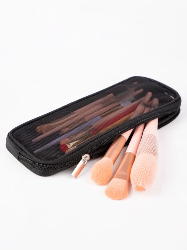 1 pc trousse tulle noire – Image 2