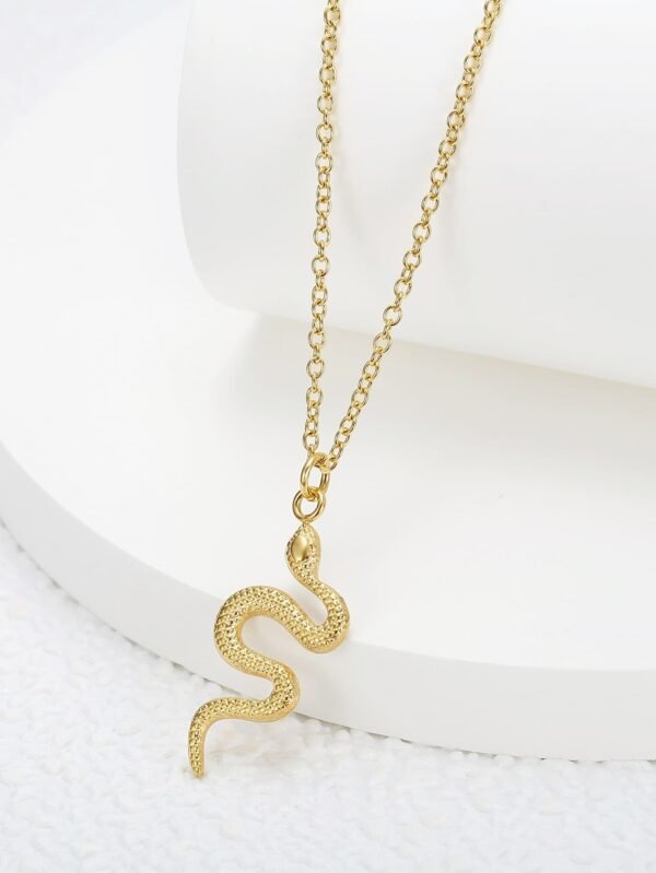 Collier Serpent Pendentif Fin