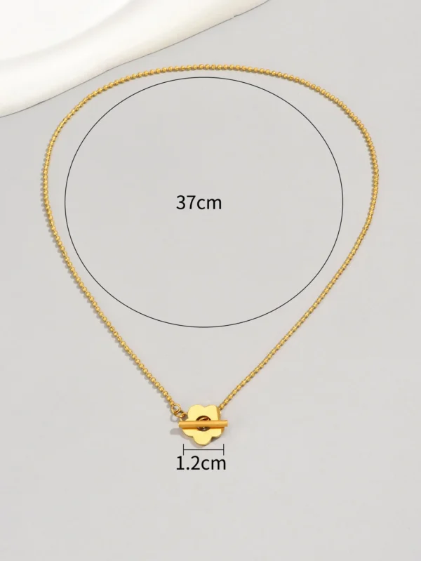 Collier Fleur Dée Simple – Image 4
