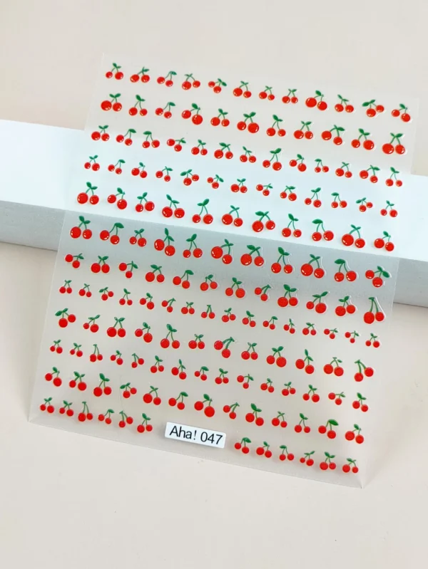 Feuille Autocollant cerises – Image 6