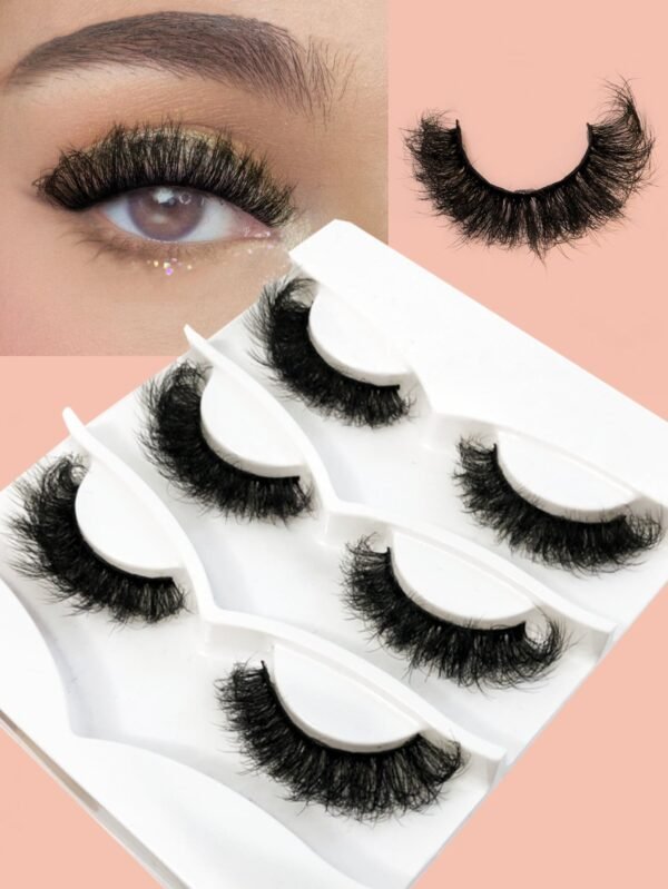 3 paires cils courts