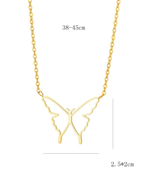 Collier Papillon Breloque Fin – Image 4