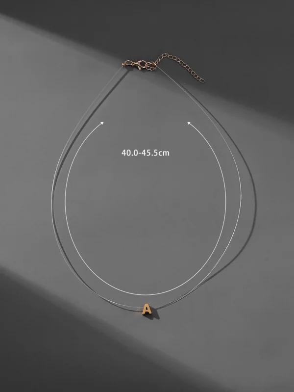Collier Lettres Simple Femme – Image 6