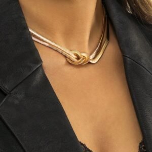 Collier Nœud Chaîne Femme