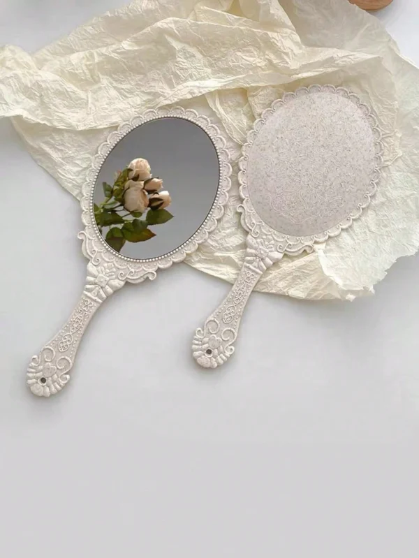 Miroir main rétro cœur déco