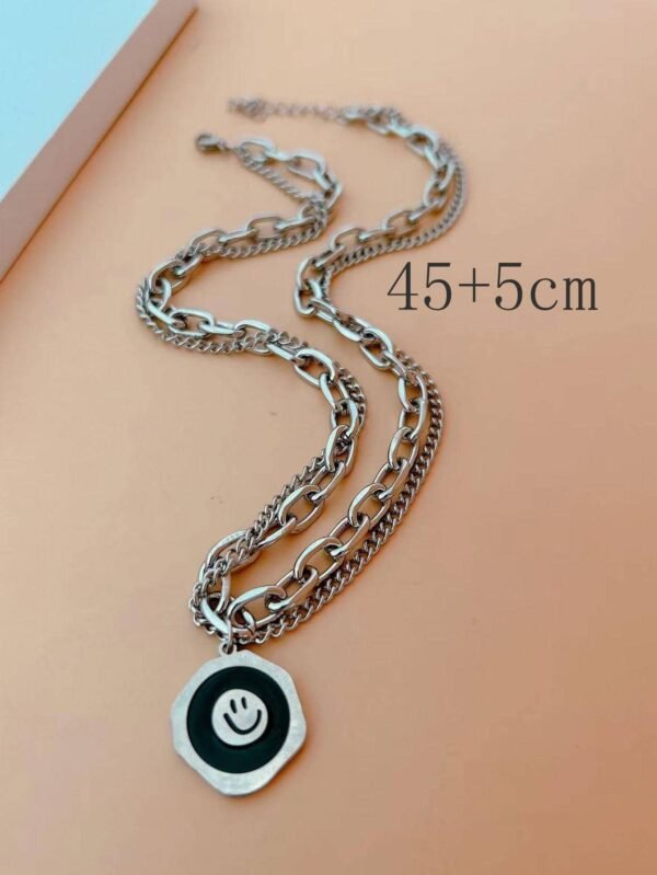 Collier Visage Breloque Femme – Image 3