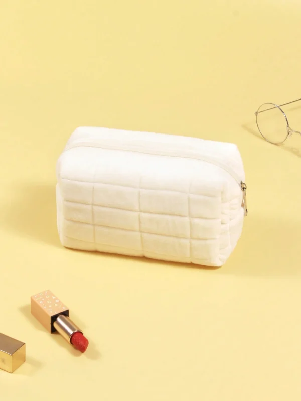 1 pc Sac matelassé carreaux blancs – Image 4