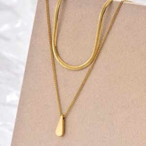 Collier Simple Double Femme