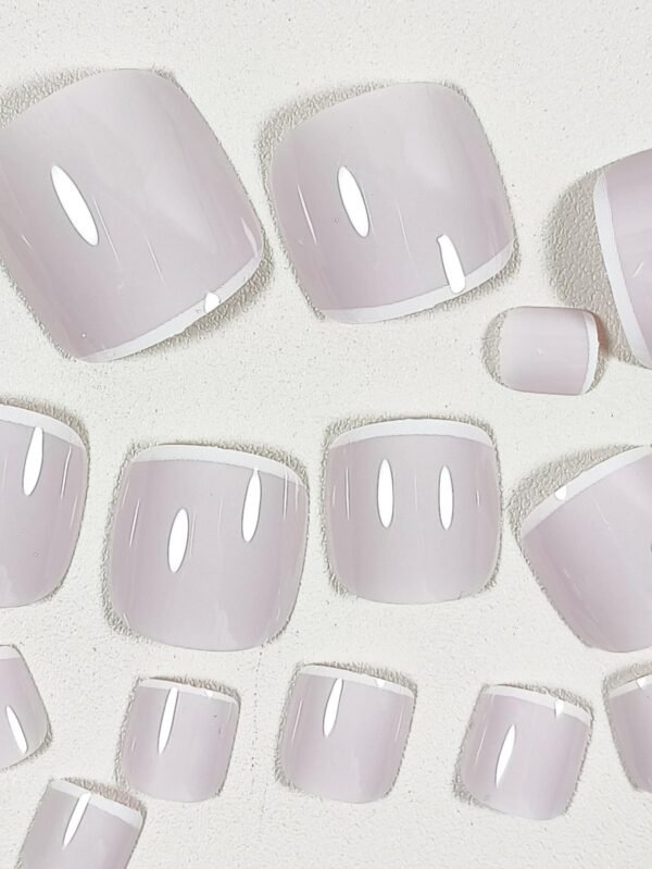 24 pcs ongles carrés nœud – Image 2
