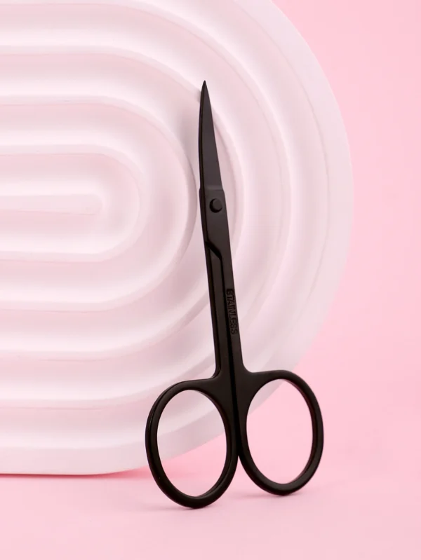 Ciseaux sourcils précision noirs