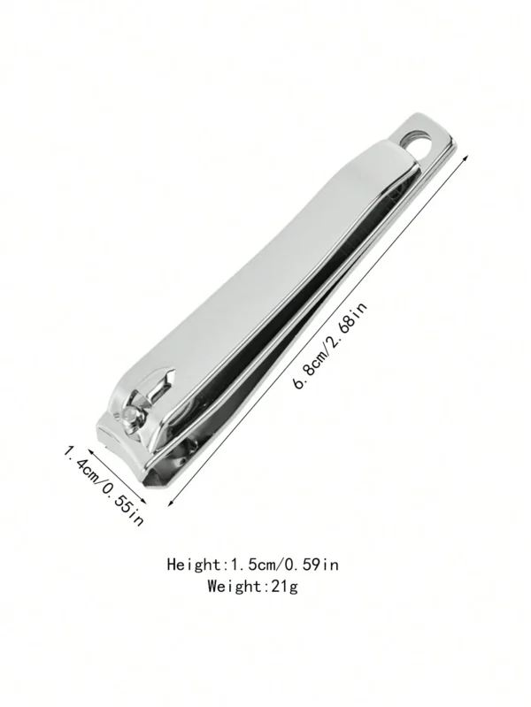 1 pc coupe-cuticule inox argent – Image 3