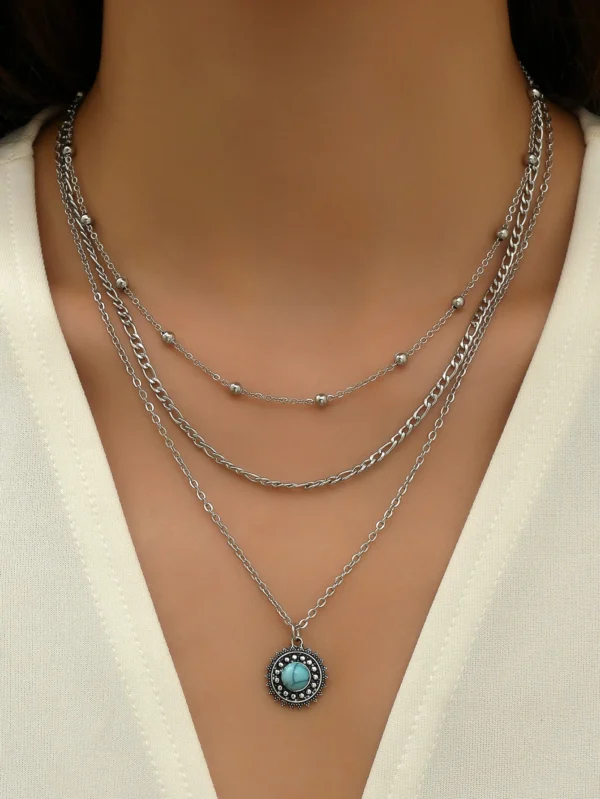 Collier tournesol bohème multi