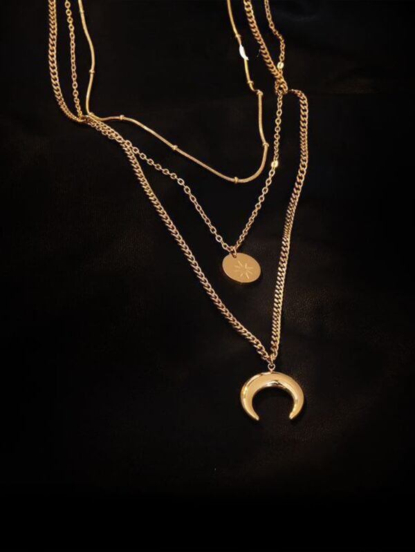 Collier étoile lune multicouche – Image 5