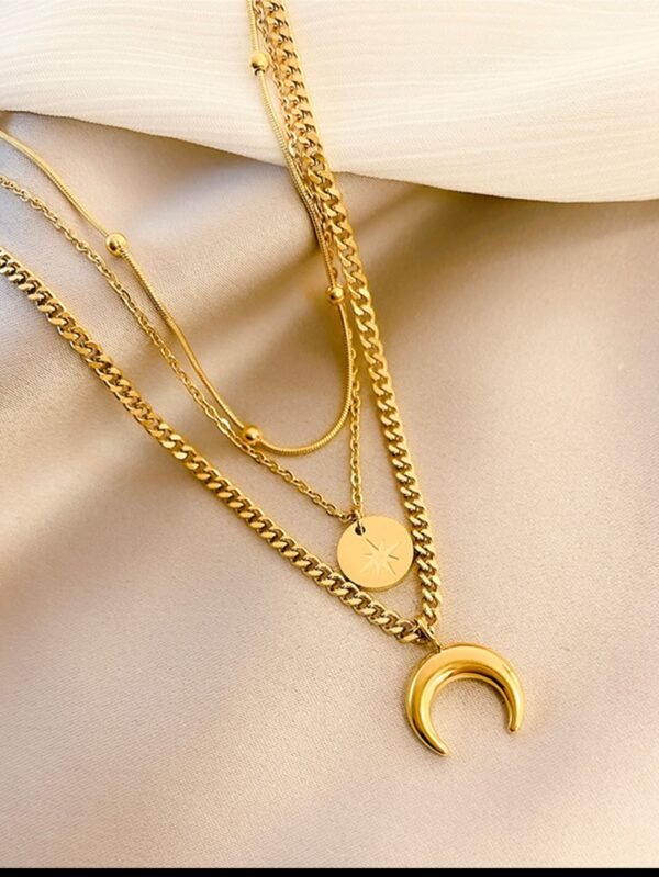 Collier étoile lune multicouche – Image 4