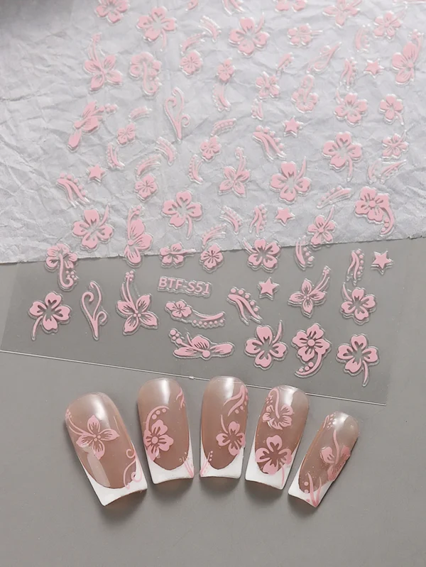 2 pcs autocollants hibiscus – Image 4