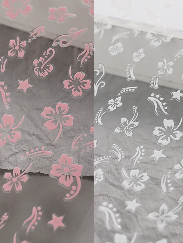 2 pcs autocollants hibiscus – Image 7