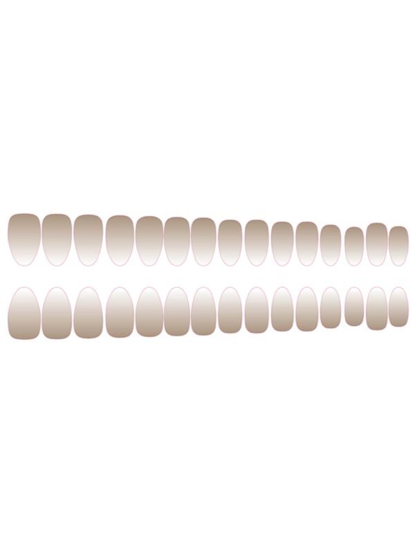 30 pcs faux ongles longs blanc mat – Image 8