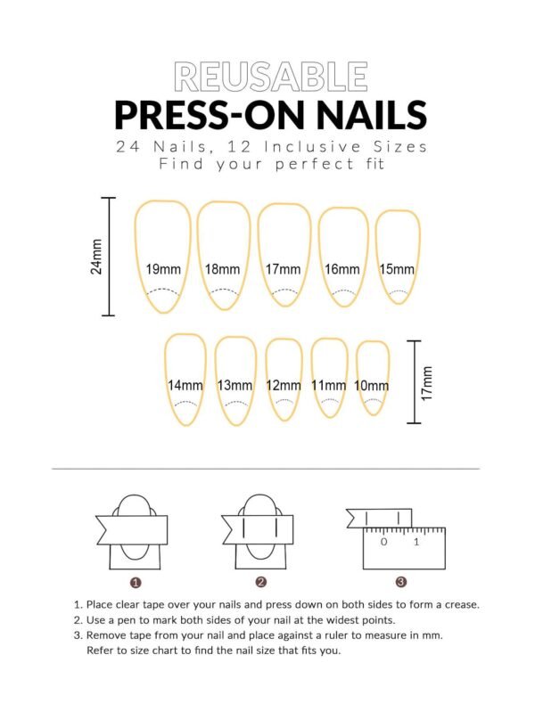 30 pcs faux ongles longs blanc mat – Image 6