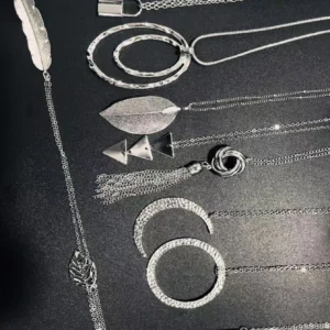 Collier Long Polyvalent Argent