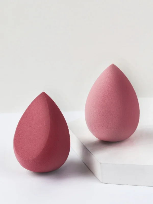 2 pcs éponges bourgogne rose